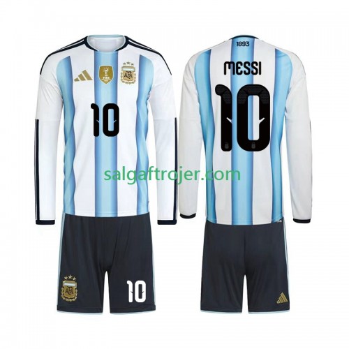 Argentina Lionel Messi 10 Fodboldtrøjer Børn Hjemmebanesæt World Cup 2026 Langærmet Argentina Lionel Messi 10 Fodboldtrøjer Børn Hjemmebanesæt World Cup 2026 Langærmet